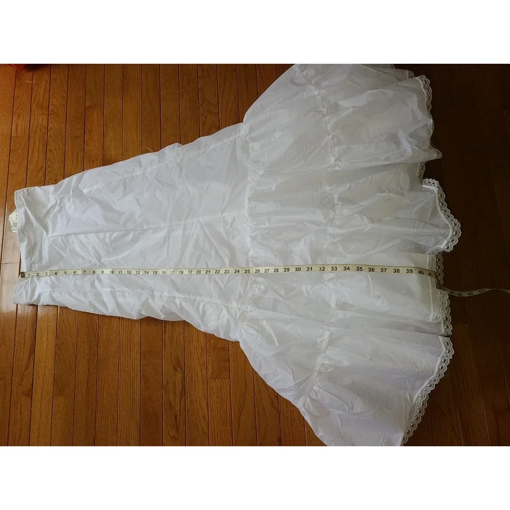 NWT‎ Davids Bridal White Fit and Flare Slip Petticoat Size 8 Style 550 Zipper
